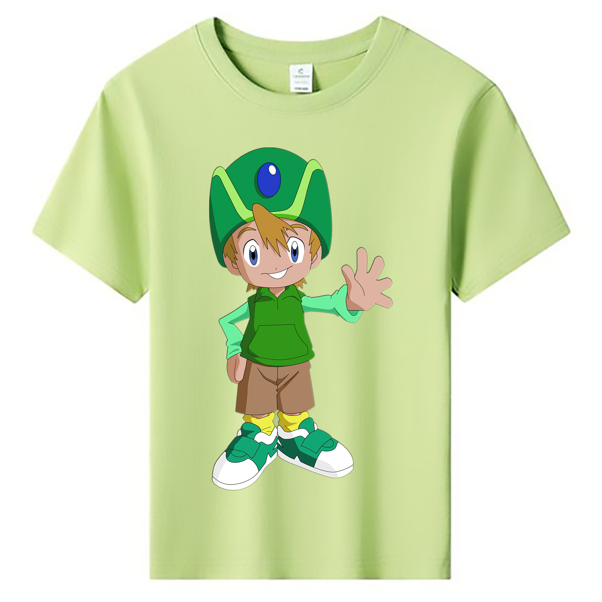 （画像用） Digimon デジタルモンスター/デジモン 綿100％キッズTシャツ（フロントプリント）